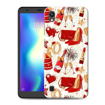 Силиконовый чехол на ZTE Blade A5 (2019) с принтом Новый год Силиконовый чехол на ZTE Blade A5 (2019) с принтом Новый год