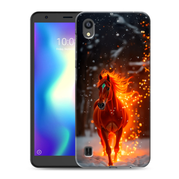 Силиконовый чехол на ZTE Blade A5 (2019) с принтом Новый год
