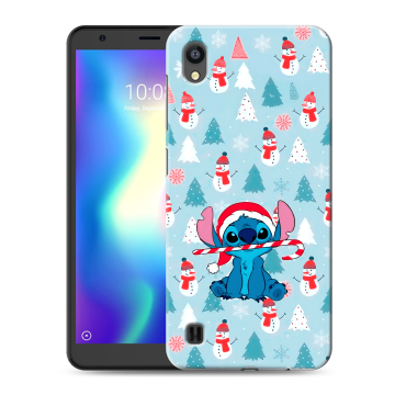 Силиконовый чехол на ZTE Blade A5 (2019) с принтом Стич Новый год