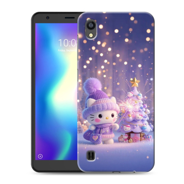 Силиконовый чехол на ZTE Blade A5 (2019) с принтом Новый год