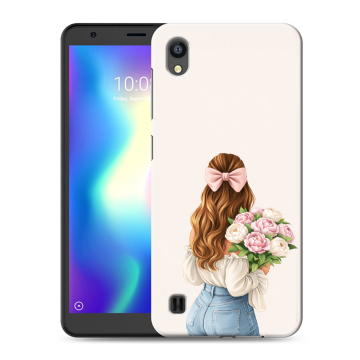 Силиконовый чехол на ZTE Blade A5 (2019) с принтом женский