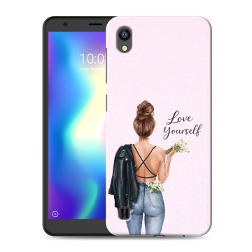 Силиконовый чехол на ZTE Blade A5 (2019) с принтом женский