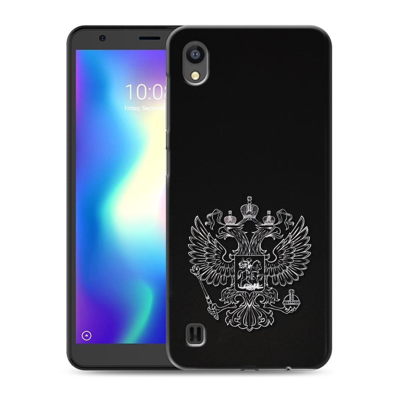Силиконовый чехол на ZTE Blade A5 (2019) с принтом Герб России Силиконовый чехол на ZTE Blade A5 (2019) с принтом Герб России