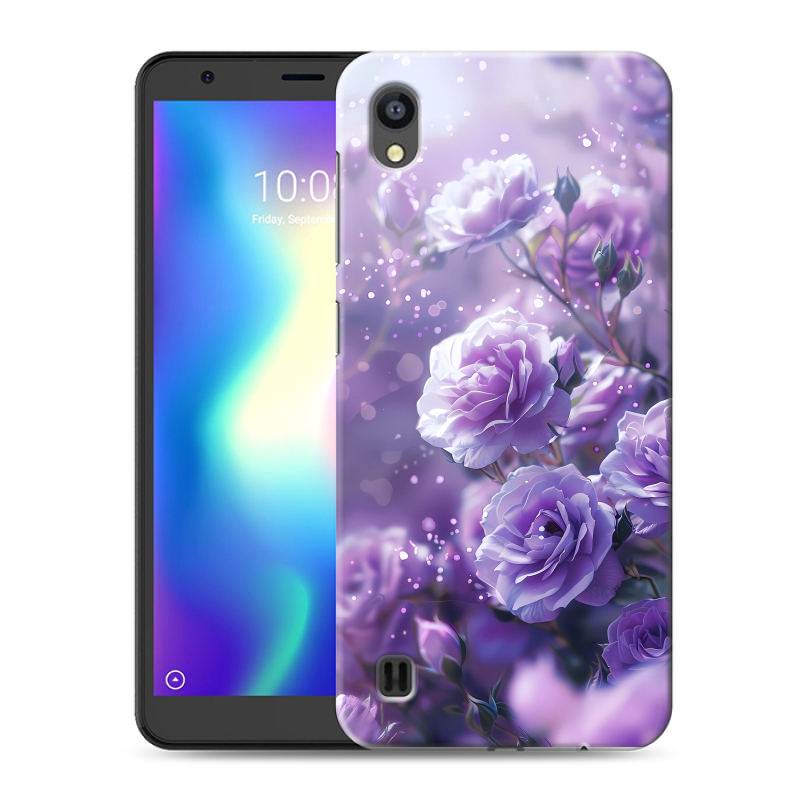 Силиконовый чехол на ZTE Blade A5 (2019) с принтом Розы цветы Силиконовый чехол на ZTE Blade A5 (2019) с принтом Розы цветы