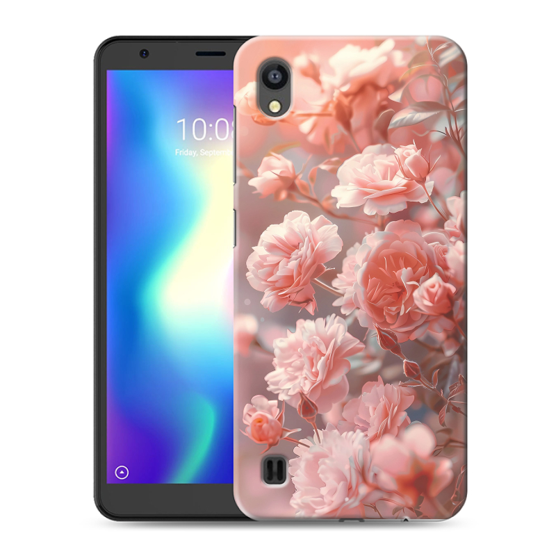 Силиконовый чехол на ZTE Blade A5 (2019) с принтом Розовые розы Силиконовый чехол на ZTE Blade A5 (2019) с принтом Розовые розы