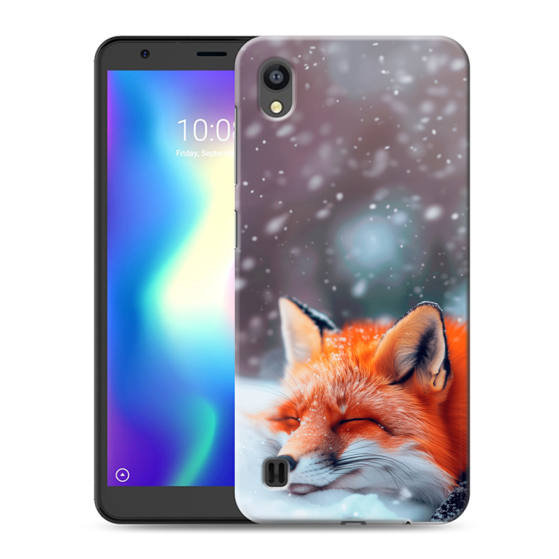 Силиконовый чехол на ZTE Blade A5 (2019) с принтом лиса Силиконовый чехол на ZTE Blade A5 (2019) с принтом лиса