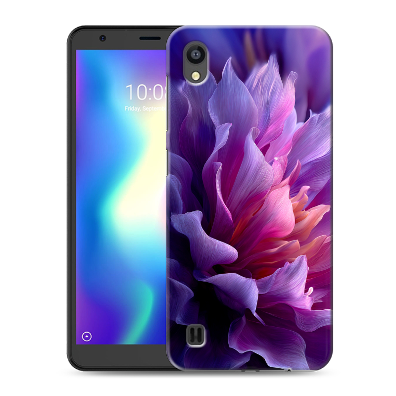 Силиконовый чехол на ZTE Blade A5 (2019) с принтом женский цветы Силиконовый чехол на ZTE Blade A5 (2019) с принтом женский цветы