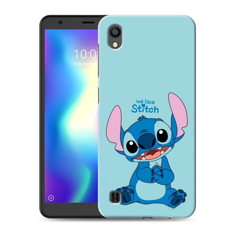 Силиконовый чехол на ZTE Blade A5 (2019) с принтом Лило и Стич Силиконовый чехол на ZTE Blade A5 (2019) с принтом Лило и Стич