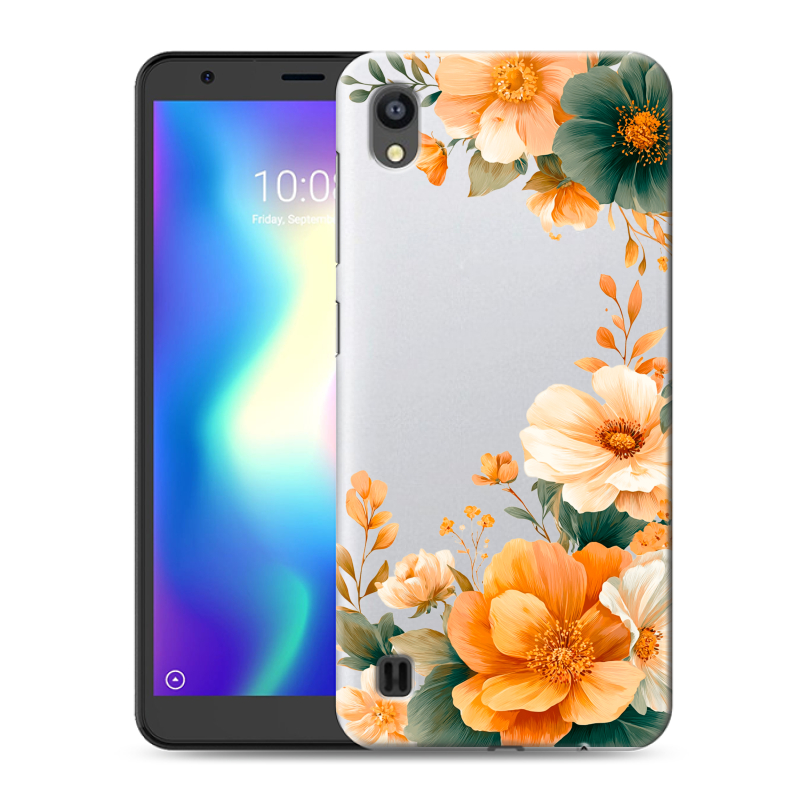 Силиконовый чехол на ZTE Blade A5 (2019) с принтом Цветы принт Силиконовый чехол на ZTE Blade A5 (2019) с принтом Цветы принт