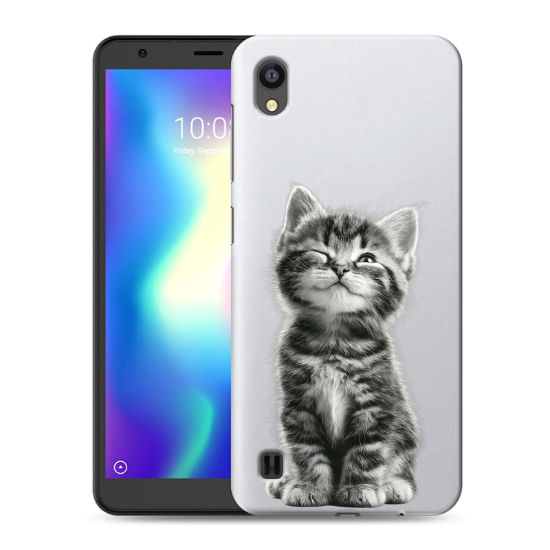 Силиконовый чехол на ZTE Blade A5 (2019) с принтом Котенок Силиконовый чехол на ZTE Blade A5 (2019) с принтом Котенок