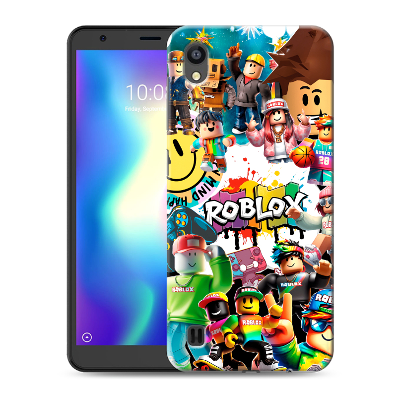 Силиконовый чехол на ZTE Blade A5 (2019) с принтом Roblox Роблокс Силиконовый чехол на ZTE Blade A5 (2019) с принтом Roblox Роблокс