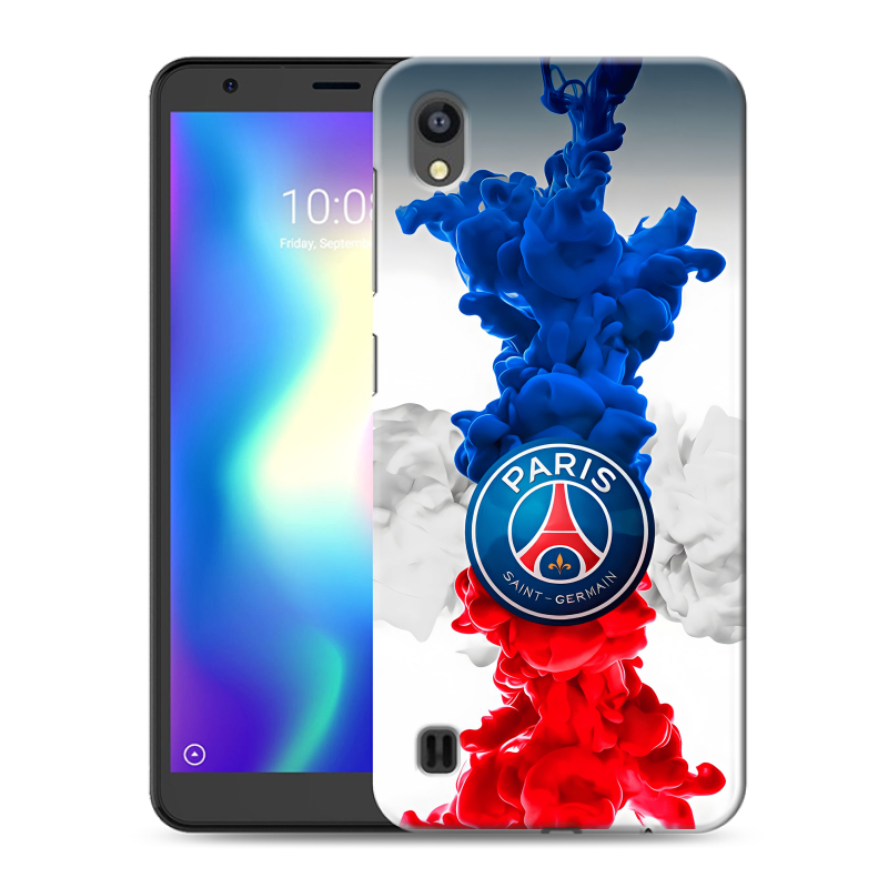 Силиконовый чехол на ZTE Blade A5 (2019) с принтом PSG ПСЖ Силиконовый чехол на ZTE Blade A5 (2019) с принтом PSG ПСЖ