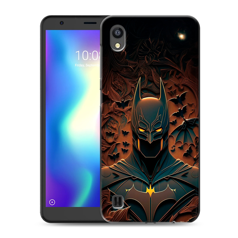 Силиконовый чехол на ZTE Blade A5 (2019) с принтом Batman Бэтмен Силиконовый чехол на ZTE Blade A5 (2019) с принтом Batman Бэтмен