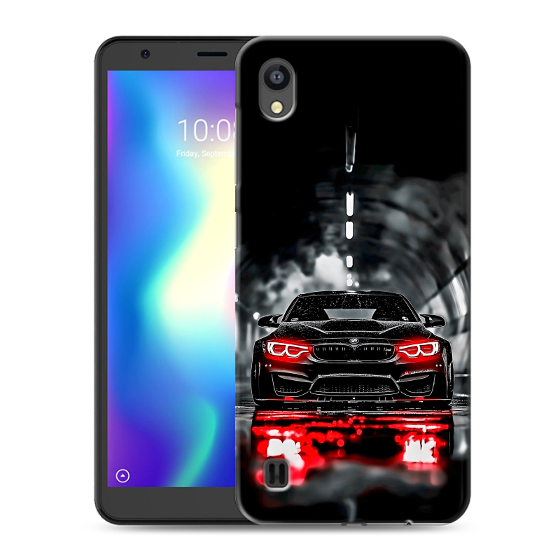 Силиконовый чехол на ZTE Blade A5 (2019) с принтом BMW БМВ Силиконовый чехол на ZTE Blade A5 (2019) с принтом BMW БМВ