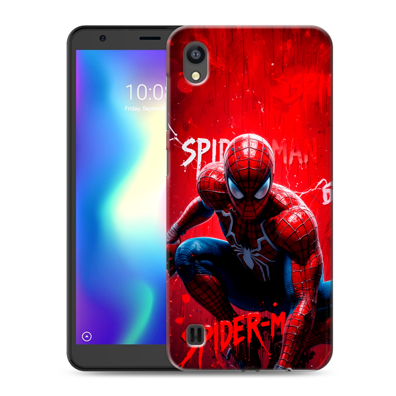 Силиконовый чехол на ZTE Blade A5 (2019) с принтом Spiderman Человек паук Силиконовый чехол на ZTE Blade A5 (2019) с принтом Spiderman Человек паук