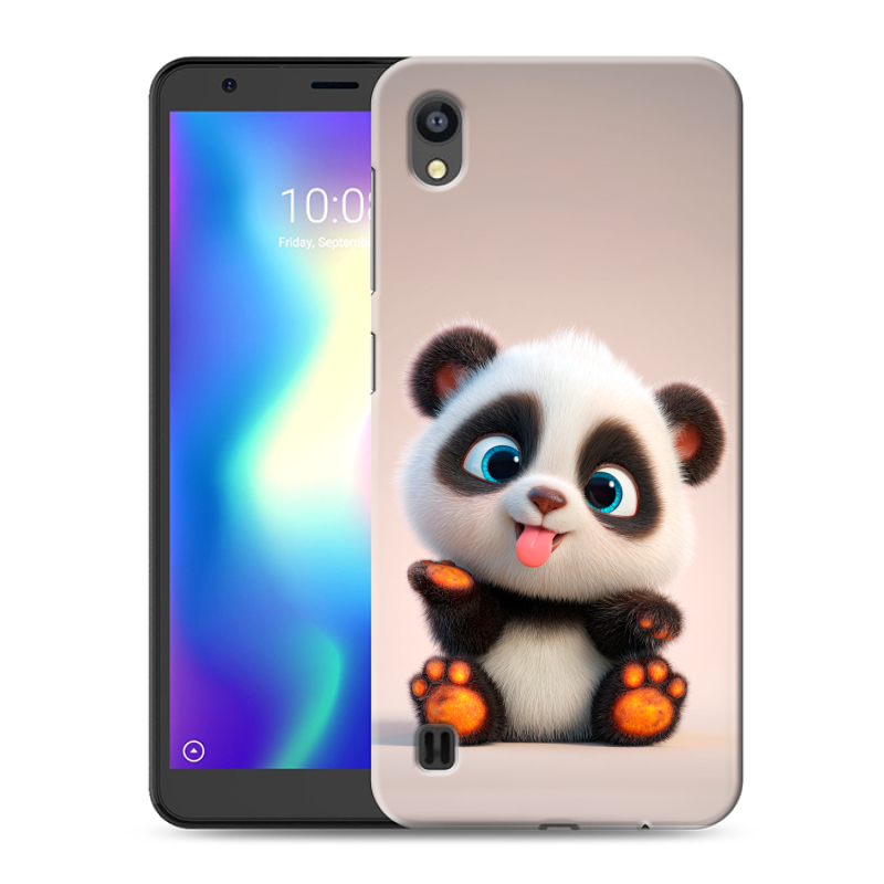 Силиконовый чехол на ZTE Blade A5 (2019) с принтом милая панда Силиконовый чехол на ZTE Blade A5 (2019) с принтом милая панда