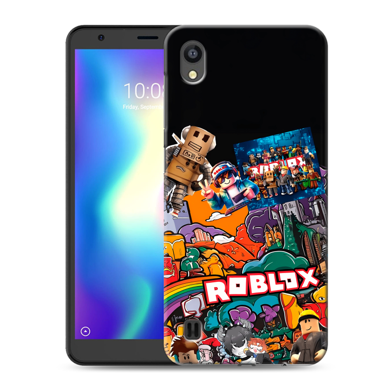 Силиконовый чехол на ZTE Blade A5 (2019) с принтом Roblox Роблокс Силиконовый чехол на ZTE Blade A5 (2019) с принтом Roblox Роблокс