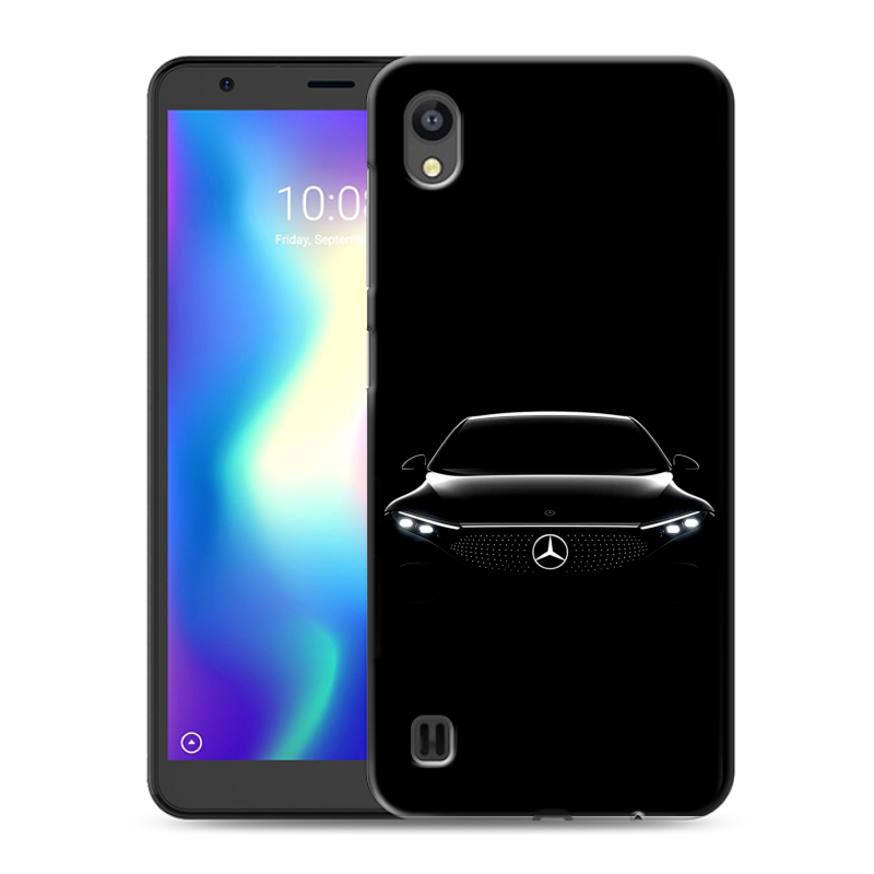 Силиконовый чехол на ZTE Blade A5 (2019) с принтом Mercedes Мерседес Силиконовый чехол на ZTE Blade A5 (2019) с принтом Mercedes Мерседес