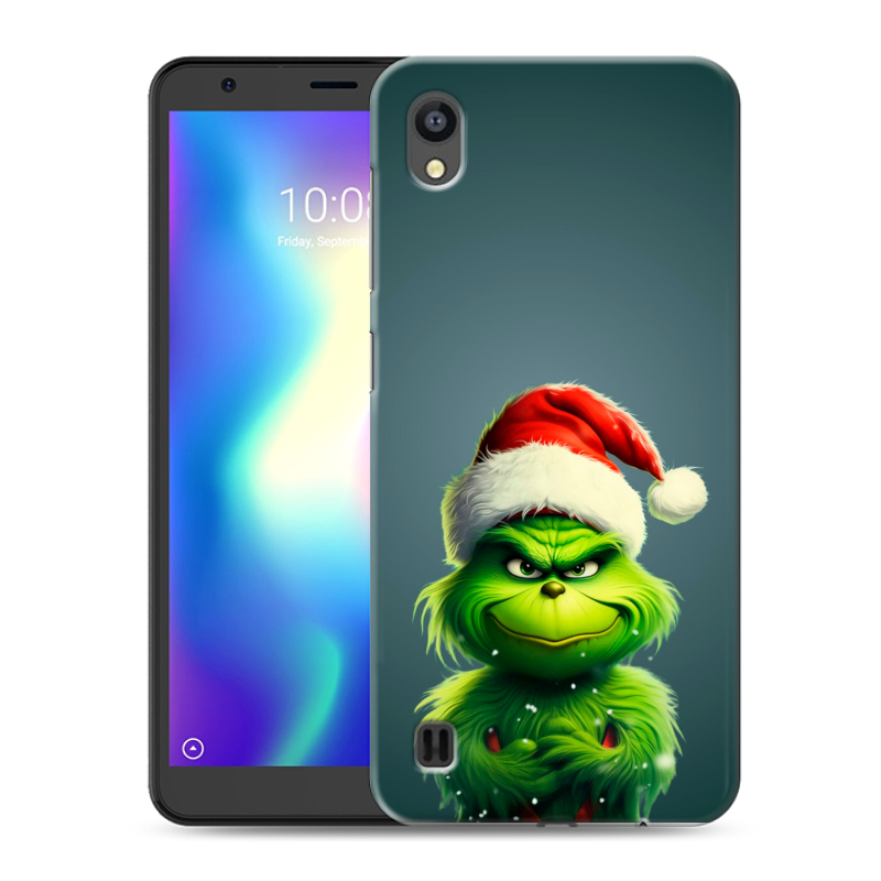 Силиконовый чехол на ZTE Blade A5 (2019) с принтом Новый год Силиконовый чехол на ZTE Blade A5 (2019) с принтом Новый год