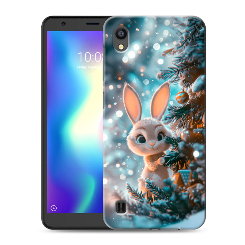 Силиконовый чехол на ZTE Blade A5 (2019) с принтом Новый год Силиконовый чехол на ZTE Blade A5 (2019) с принтом Новый год