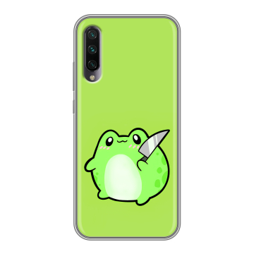 Силиконовый противоударный чехол на Xiaomi Mi A3 с принтом Лягушенок