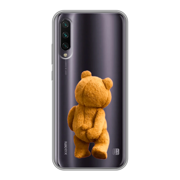 Силиконовый противоударный чехол на Xiaomi Mi A3 с принтом Медведь Силиконовый противоударный чехол на Xiaomi Mi A3 с принтом Медведь