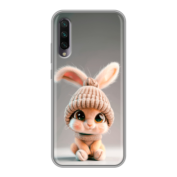 Силиконовый противоударный чехол на Xiaomi Mi A3 с принтом Кролик