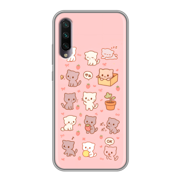 Силиконовый противоударный чехол на Xiaomi Mi A3 с принтом Hello Kitty Хелоу Кити Силиконовый противоударный чехол на Xiaomi Mi A3 с принтом Hello Kitty Хелоу Кити