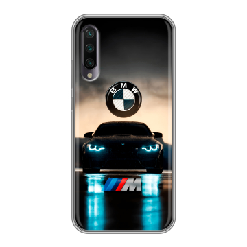 Силиконовый противоударный чехол на Xiaomi Mi A3 с принтом БМВ BMW