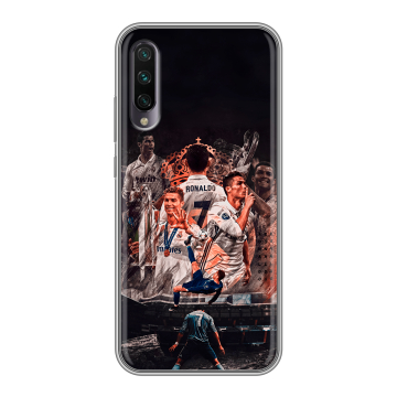 Силиконовый противоударный чехол на Xiaomi Mi A3 с принтом Реал Роналдо Real Ronaldo Силиконовый противоударный чехол на Xiaomi Mi A3 с принтом Реал Роналдо Real Ronaldo