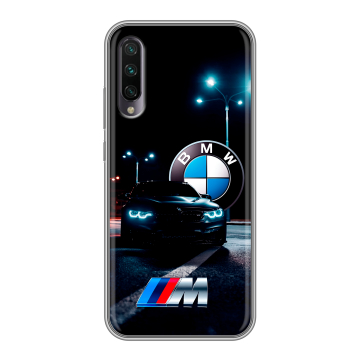 Силиконовый противоударный чехол на Xiaomi Mi A3 с принтом БМВ BMW