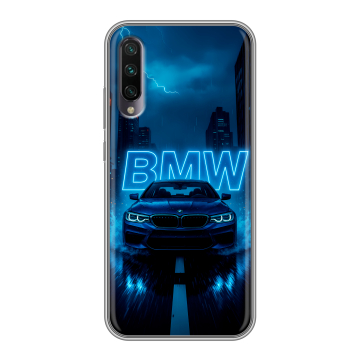 Силиконовый противоударный чехол на Xiaomi Mi A3 с принтом BMW БМВ Силиконовый противоударный чехол на Xiaomi Mi A3 с принтом BMW БМВ