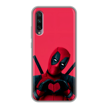 Силиконовый противоударный чехол на Xiaomi Mi A3 с принтом Дедпул Deadpool Силиконовый противоударный чехол на Xiaomi Mi A3 с принтом Дедпул Deadpool
