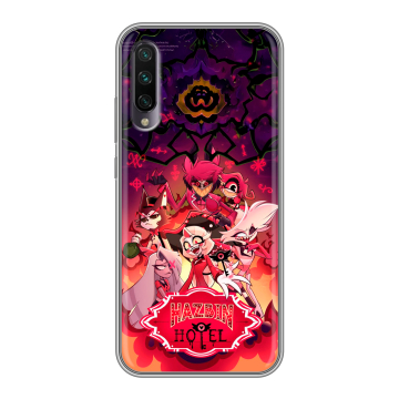 Силиконовый противоударный чехол на Xiaomi Mi A3 с принтом Hazbin Hotel Отель Хазбин Силиконовый противоударный чехол на Xiaomi Mi A3 с принтом Hazbin Hotel Отель Хазбин