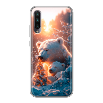 Силиконовый противоударный чехол на Xiaomi Mi A3 с принтом Новый год Силиконовый противоударный чехол на Xiaomi Mi A3 с принтом Новый год