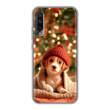 Силиконовый противоударный чехол на Xiaomi Mi A3 с принтом Новый год Силиконовый противоударный чехол на Xiaomi Mi A3 с принтом Новый год