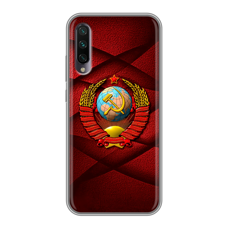Пластиковый чехол на Xiaomi Mi A3 с принтом Герб СССР Пластиковый чехол на Xiaomi Mi A3 с принтом Герб СССР