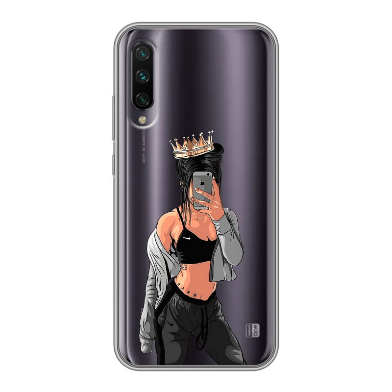 Силиконовый противоударный чехол на Xiaomi Mi A3 с принтом Женские принты Силиконовый противоударный чехол на Xiaomi Mi A3 с принтом Женские принты