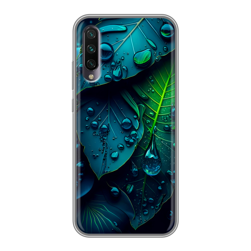 Пластиковый чехол на Xiaomi Mi A3 с принтом Листья Пластиковый чехол на Xiaomi Mi A3 с принтом Листья