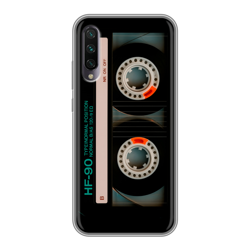 Силиконовый противоударный чехол на Xiaomi Mi A3 с принтом Кассета Силиконовый противоударный чехол на Xiaomi Mi A3 с принтом Кассета
