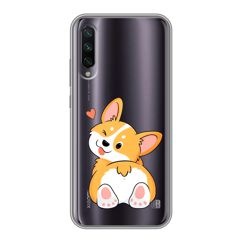Пластиковый чехол на Xiaomi Mi A3 с принтом Корги Пластиковый чехол на Xiaomi Mi A3 с принтом Корги