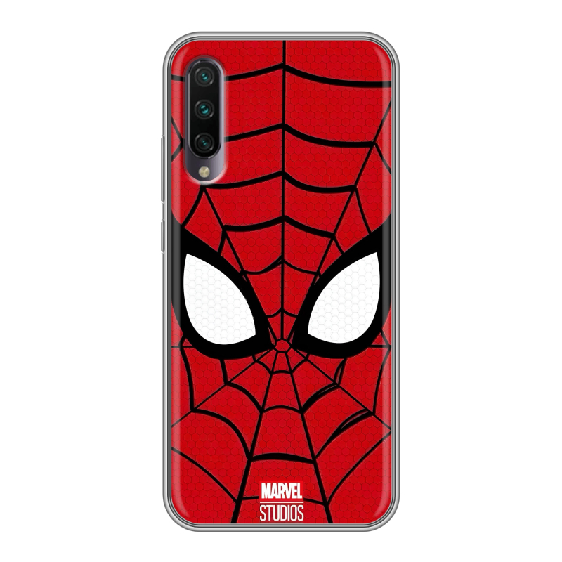 Силиконовый противоударный чехол на Xiaomi Mi A3 с принтом человек паук spiderman Силиконовый противоударный чехол на Xiaomi Mi A3 с принтом человек паук spiderman