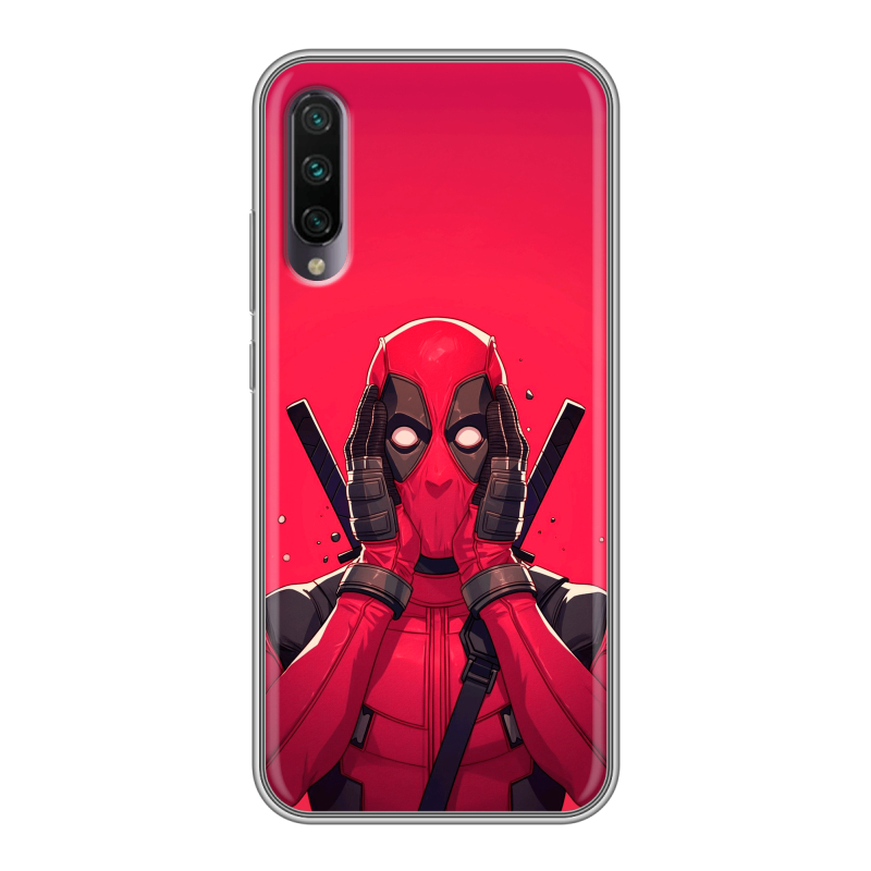 Пластиковый чехол на Xiaomi Mi A3 с принтом Дедпул Deadpool Пластиковый чехол на Xiaomi Mi A3 с принтом Дедпул Deadpool