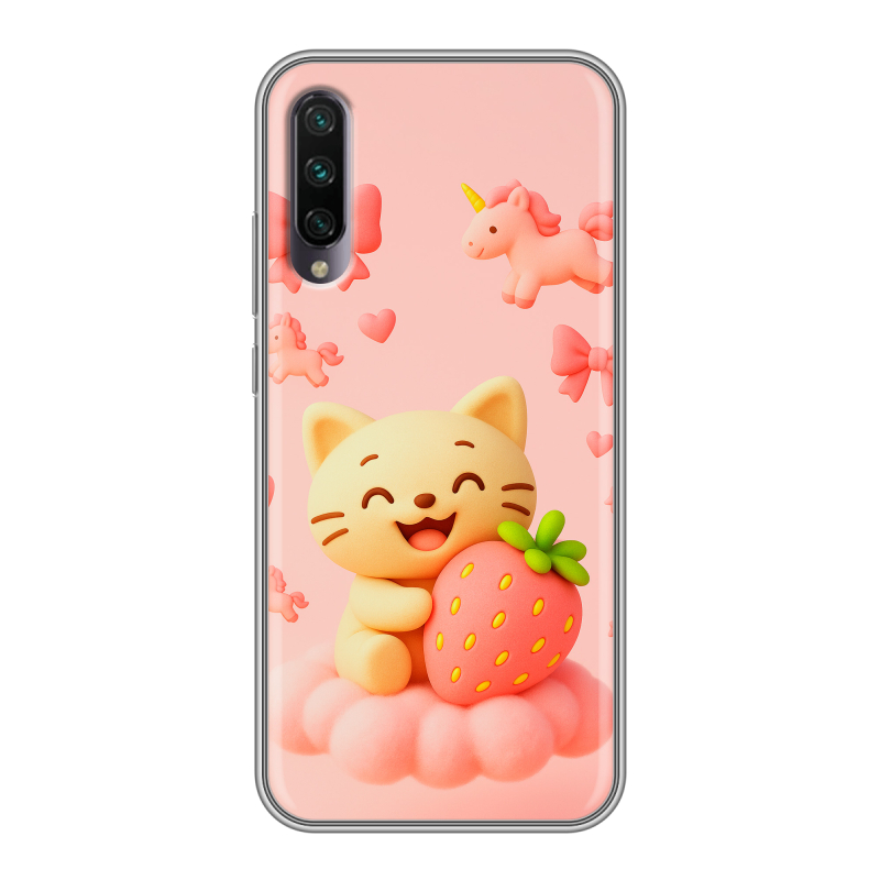 Силиконовый противоударный чехол на Xiaomi Mi A3 с принтом для девочек Силиконовый противоударный чехол на Xiaomi Mi A3 с принтом для девочек