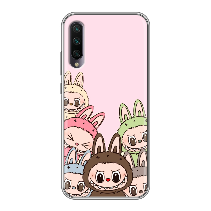 Силиконовый противоударный чехол на Xiaomi Mi A3 с принтом Лабубу Силиконовый противоударный чехол на Xiaomi Mi A3 с принтом Лабубу