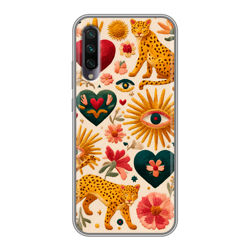 Силиконовый противоударный чехол на Xiaomi Mi A3 с принтом Модный принт Силиконовый противоударный чехол на Xiaomi Mi A3 с принтом Модный принт