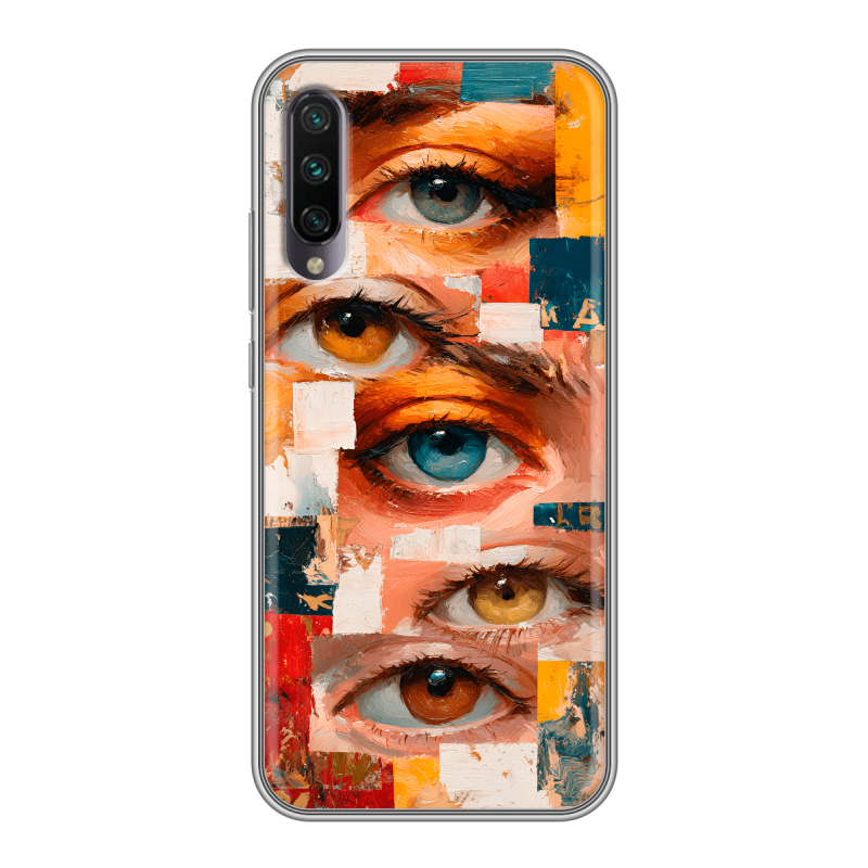 Силиконовый противоударный чехол на Xiaomi Mi A3 с принтом Модный принт Силиконовый противоударный чехол на Xiaomi Mi A3 с принтом Модный принт