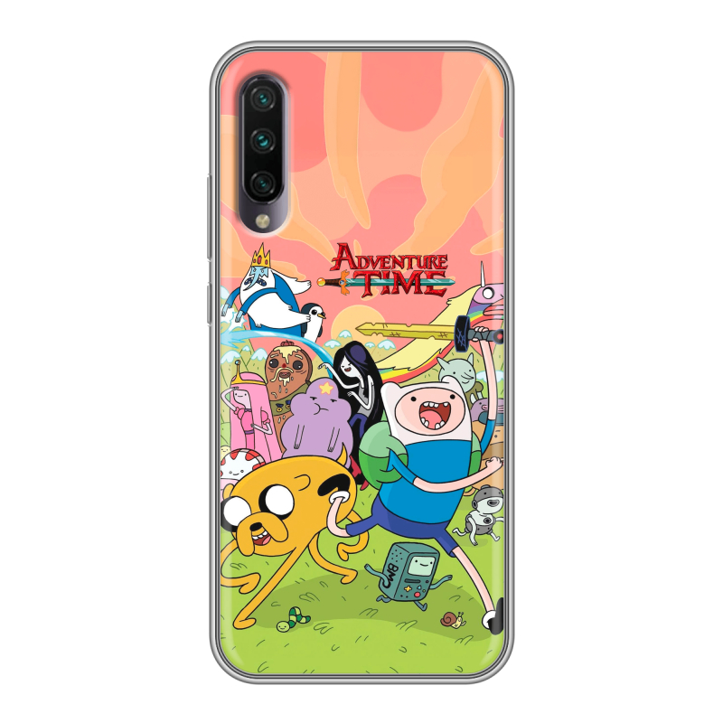 Силиконовый противоударный чехол на Xiaomi Mi A3 с принтом Adventure time Время приключений Силиконовый противоударный чехол на Xiaomi Mi A3 с принтом Adventure time Время приключений
