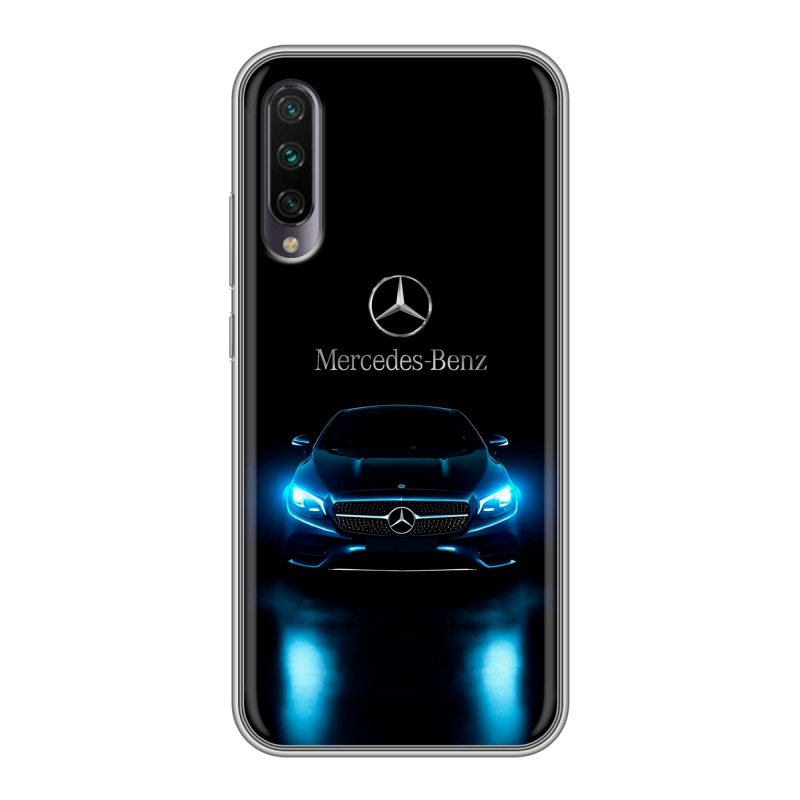 Силиконовый противоударный чехол на Xiaomi Mi A3 с принтом Mercedes Мерседес Силиконовый противоударный чехол на Xiaomi Mi A3 с принтом Mercedes Мерседес
