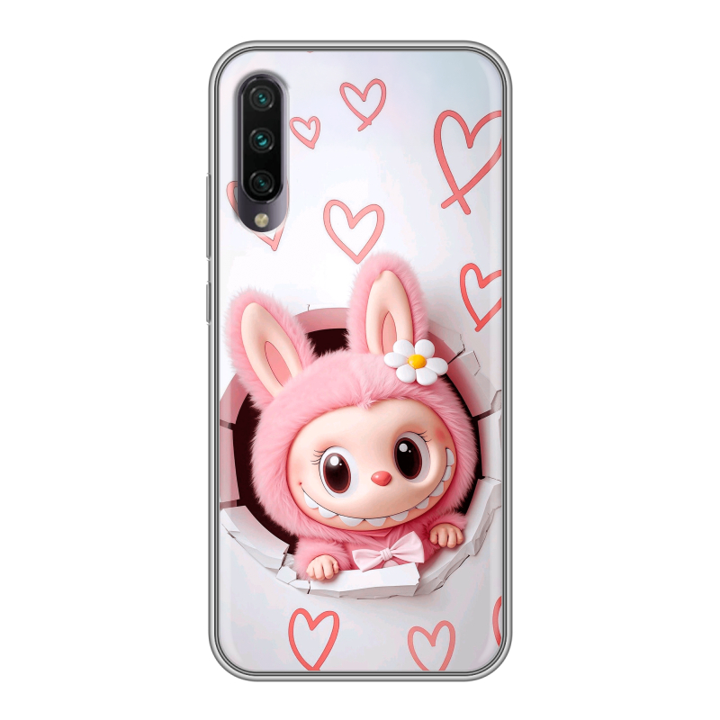 Силиконовый противоударный чехол на Xiaomi Mi A3 с принтом Labubu Лабубу Силиконовый противоударный чехол на Xiaomi Mi A3 с принтом Labubu Лабубу